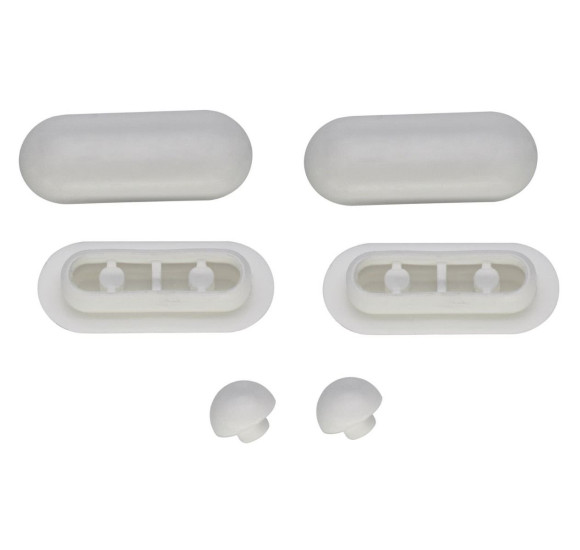 Villeroy&Boch Klozeto dangčio pagalvėlių rinkinys, 49x164,5mm, baltos spalvos