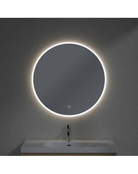 Villeroy&Boch More to See Lite+ apvalus veidrodis su LED apšvietimu, 85cm