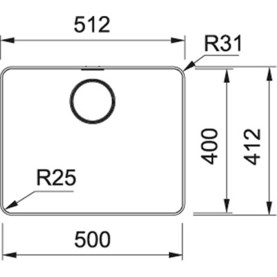 Franke MYX 210-50 nerūdijančio plieno plautuvė