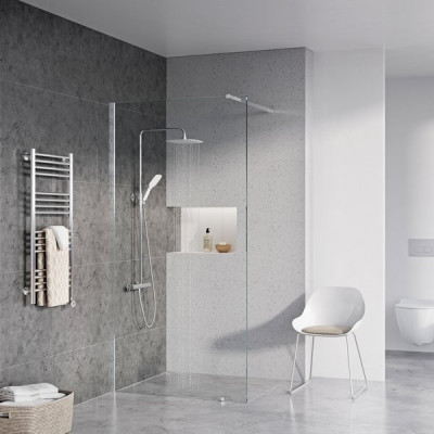 Ravak Termo 300 termostatinė dušo sistema, su dušo komplektu, chromuotos-baltos spalvos