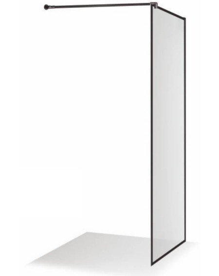 Brasta Glass dušo sienelė Dija Nero Frame, skaidriu stiklu