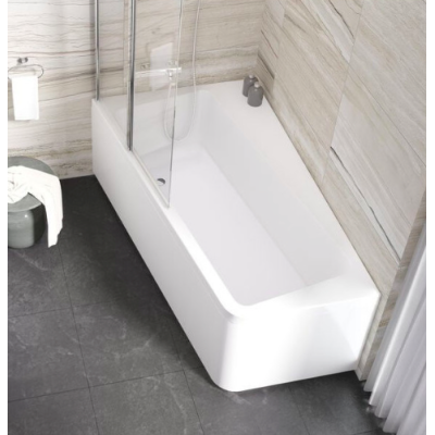 Ravak 10° 160x95, asimetrinė vonia, akrilas (pasirinkite pusę)