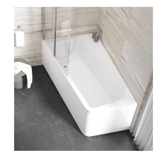 Ravak 10° 160x95, asimetrinė vonia, akrilas (pasirinkite pusę)