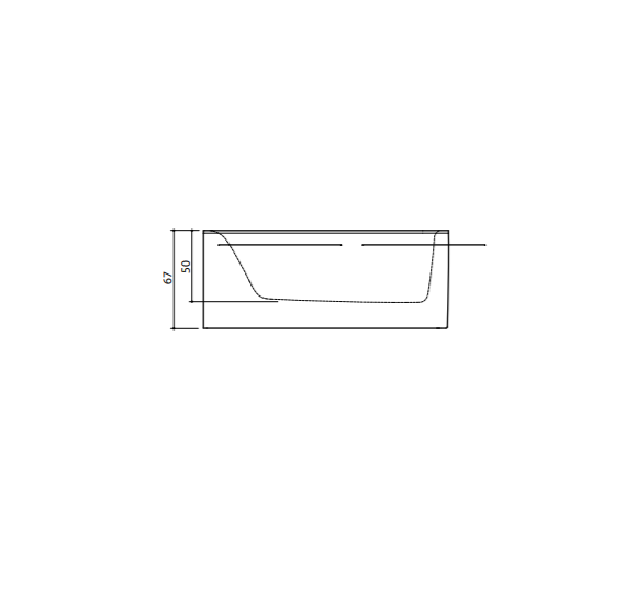 Akmens masės vonia Balteco PIANO 171x101cm