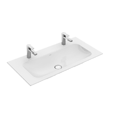 Villeroy & Boch Finion dvigubas praustuvas, 1000 x 500 mm su "Ceramic Plus" danga