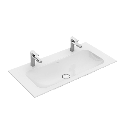 Villeroy & Boch Finion dvigubas praustuvas, 1000 x 500 mm su "Ceramic Plus" danga