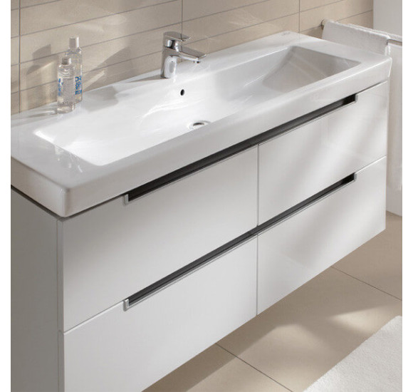 Villeroy & Boch Subway 2.0 praustuvas, 1300x470, su viena anga maišytuvui