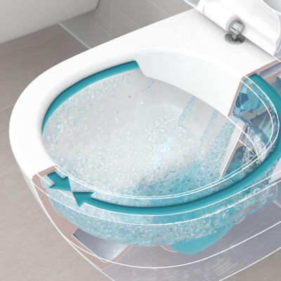 Villeroy&Boch Subway Rimless klozetas be bakelio ir dangčio