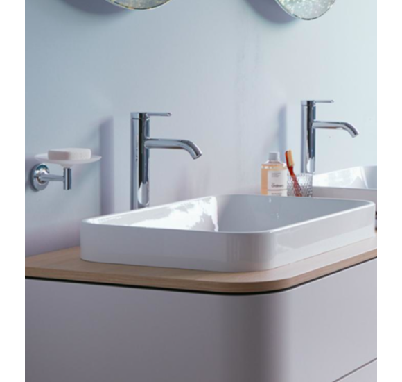 Duravit Happy D.2 pusiau įleidžiamas praustuvas 600x400mm