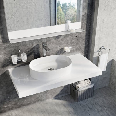 Ravak Ceramic O Slim pastatomas praustuvas, 550x370x120