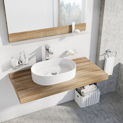 Ravak Ceramic O Slim pastatomas praustuvas, 550x370x120