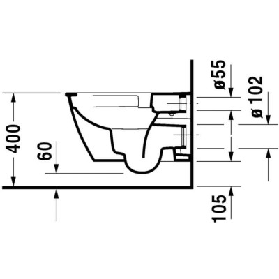 Pakabinamas klozetas Duravit Darling New "Rimless" be dangčio