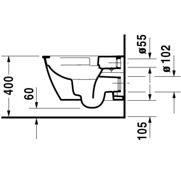 Pakabinamas klozetas Duravit Darling New "Rimless" be dangčio