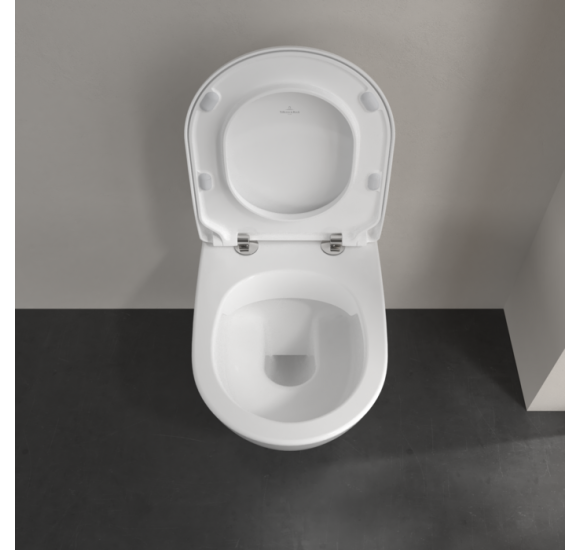 Villeroy&Boch pakabinamas unitazas Subway 2 'Rimless', su plonu dangčiu, 5614R201
