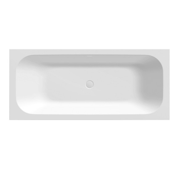 Balteco Xonyx akmens masės vonia VIGO 170x75 cm, baltos matinės spalvos
