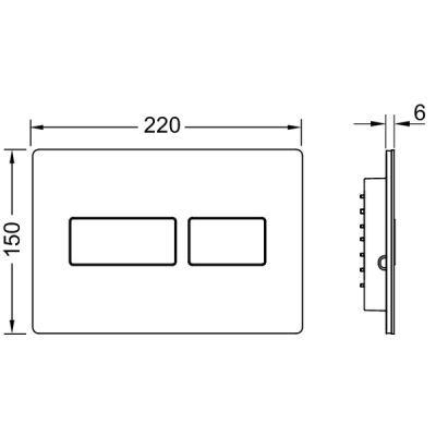 TECEsolid metalinis vandens nuleidimo klavišas, pasirinkite spalvą