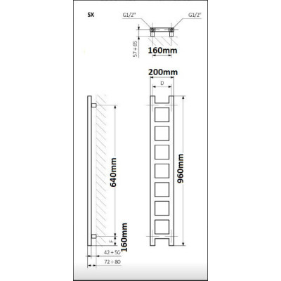 Rankšluosčių džiovintuvas Terma Easy 96-192cm