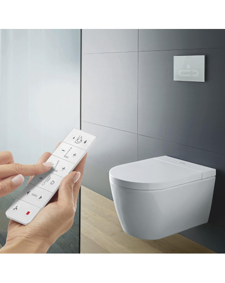 Duravit SensoWash® Starck f Lite Compact pakabinamas išmanus klozetas su "Soft Close" dangčiu