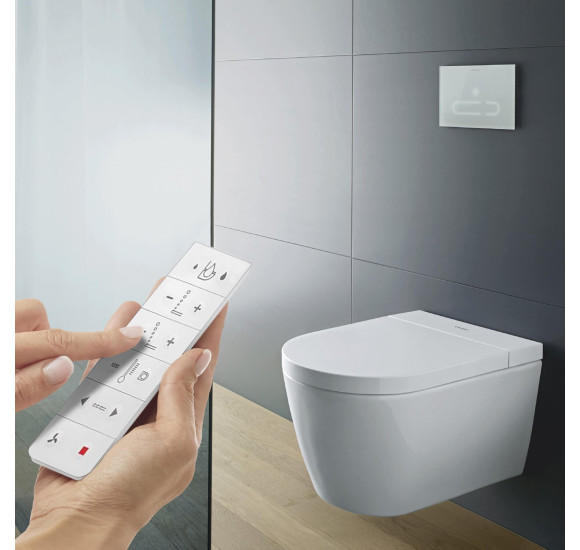 Duravit SensoWash® Starck f Lite Compact pakabinamas išmanus klozetas su "Soft Close" dangčiu