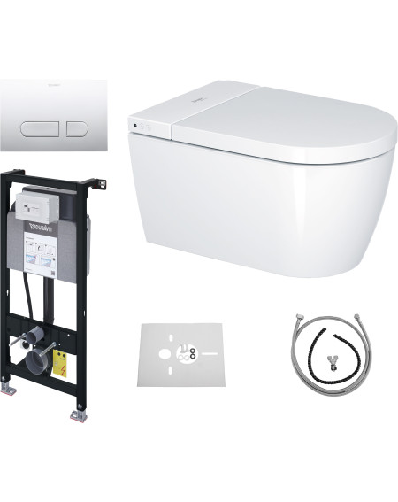Duravit Sensowash® Starck f Lite Set išmanaus klozeto komplektas, baltos blizgios spalvos