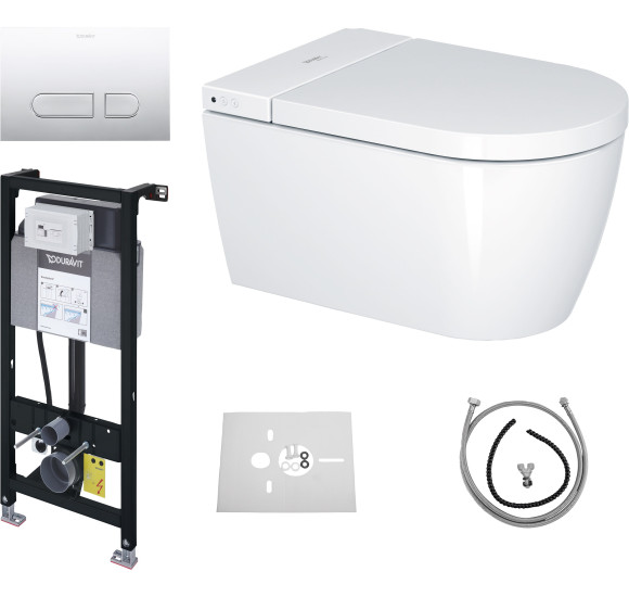 Duravit Sensowash® Starck f Lite Set išmanaus klozeto komplektas, baltos blizgios spalvos