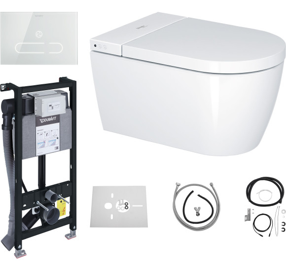 Duravit Sensowash® Starck f Plus Set išmanaus klozeto komplektas, baltos blizgios spalvos
