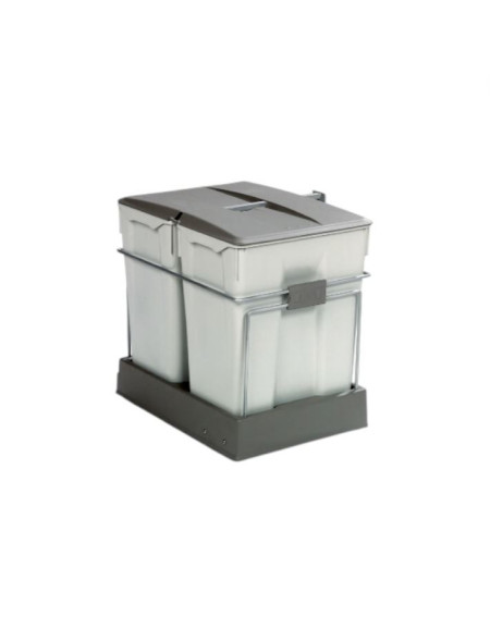 ALVEUS Albio 40 šiukšlių rūšiavimo sistema, 2x30l