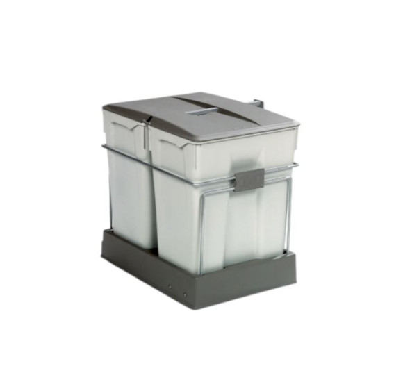 ALVEUS Albio 40 šiukšlių rūšiavimo sistema, 2x30l