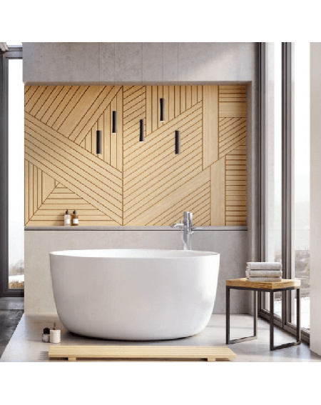 Akmens masės vonia Balteco ALLURE 134x64, balta