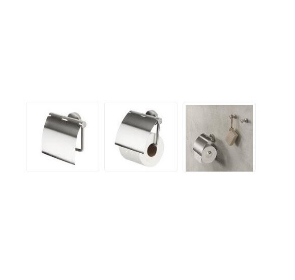 Tualetinio popieriaus laikiklis su dangteliu Geesa Nemox Stainless Steel