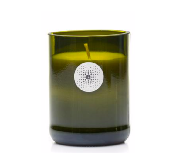 PURE FLAME "Du Vin" VIN & BOIS kvepianti žvakė tikrame šampano butelyje, 260g