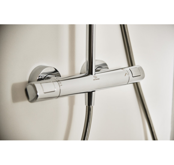 Ideal Standard CERATHERM T100 termostatinė dušo sistema, chromo spalvos