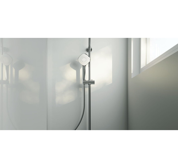 Ideal Standard CERATHERM T100 termostatinė dušo sistema, chromo spalvos