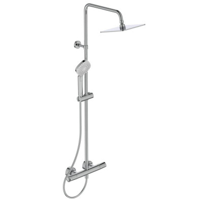 Ideal Standard CERATHERM T100 termostatinė dušo sistema, chromo spalvos