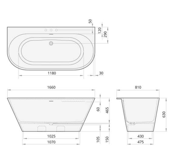 PAA Silkstone vonia Deco Wall 1660x810