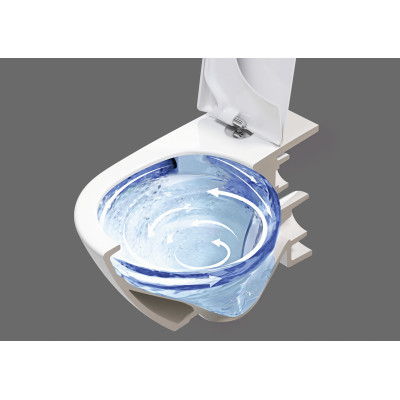 Villeroy&Boch Subway 3.0 su C+ danga, "Twist flush" pakabinamas klozetas su "Soft close" dangčiu