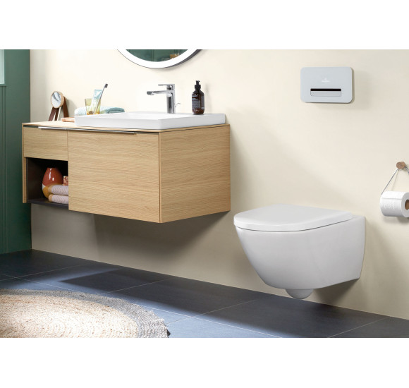Villeroy&Boch Subway 3.0 su C+ danga, "Twist flush" pakabinamas klozetas su "Soft close" dangčiu