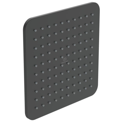 Idealrain Cube kvadratinė 200x200 mm dušo galva, matinė juoda, B0024XG