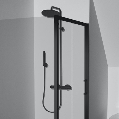 Ideal Standard CERATHERM T25 (BC748XG) termostatinė dušo sistema, juodos matinės spalvos