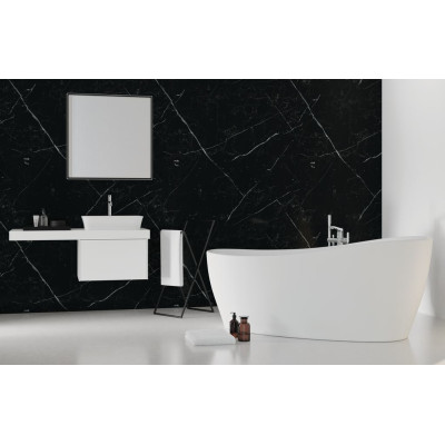 Ideal Standard kvadratinis veidrodis su apšvietimu 80x80cm,juodas rėmelis