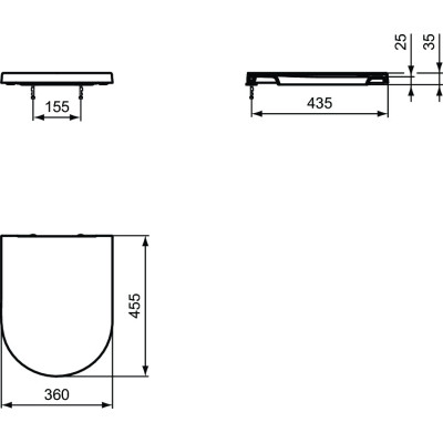 Ideal Standard Blend Curve "Soft Close" dangtis