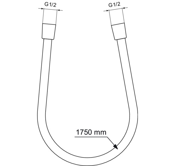 Ideal Standard Idealflex dušo žarna 175cm ilgio, PVD spalvos