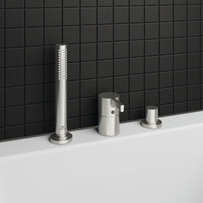 Ideal Standard Joy vonios maišytuvas, montuojamas į kraštą, 3-ių dalių BC789, PVD spalvos
