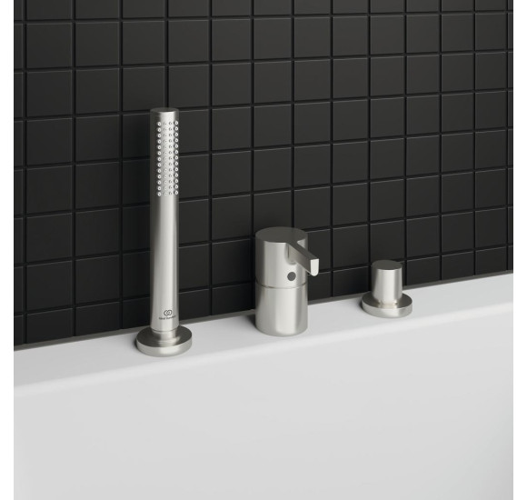 Ideal Standard Joy vonios maišytuvas, montuojamas į kraštą, 3-ių dalių BC789, PVD spalvos