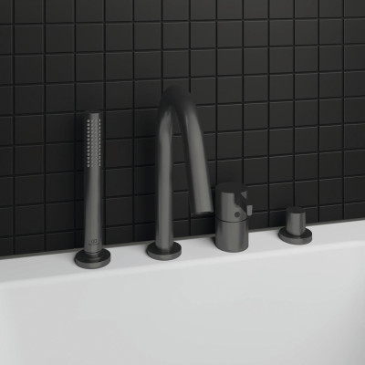 Ideal Standard Joy vonios maišytuvas, montuojamas į kraštą, 4-ių dalių BC789, PVD spalvos