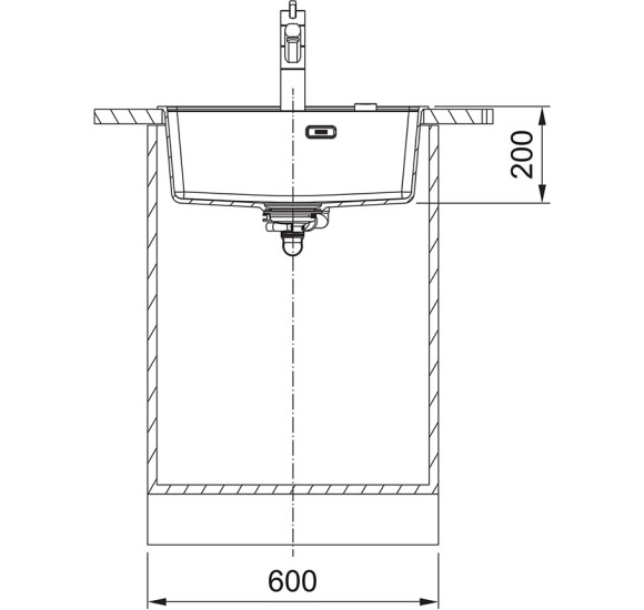 Franke MRG 610-52 A plautuvė, montuojama ant stalviršio, eksentrinis ventilis, nerūdijančio plieno mygtukas ir perlaja