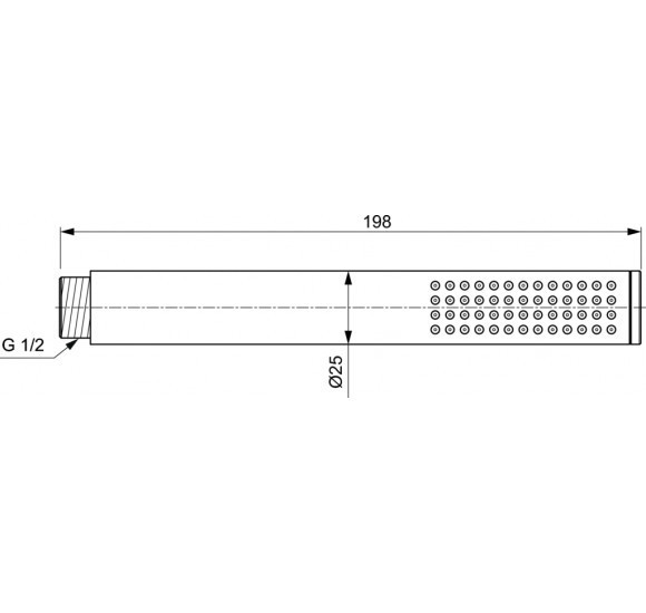 Ideal Standard Ceratherm T100 potinkinė termostatinė dušo sistema su 300 mm lietaus galva, chromo sp., A7573AA