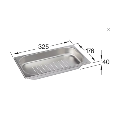 Villeroy&Boch nerūdijančio plieno indas 176x325