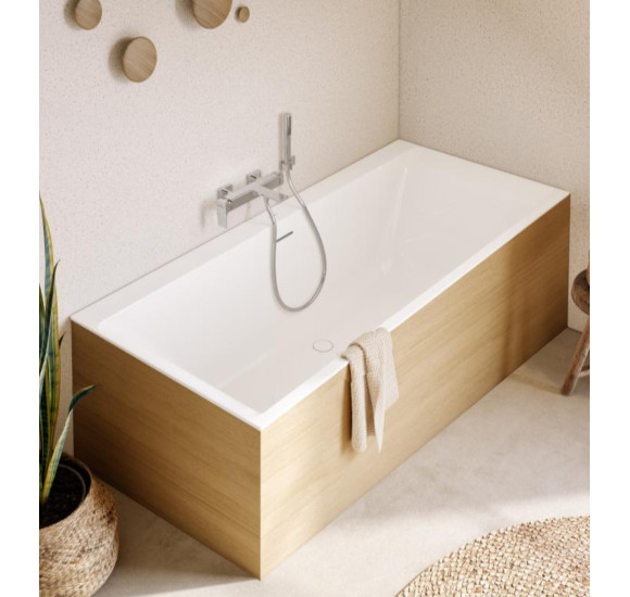 Villeroy&Boch Subway 3.0 Duo stačiakampė vonia, 1800 x 800 mm su vandenį pripildančiu sifonu