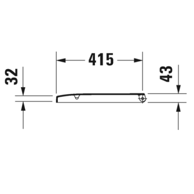 Duravit Happy D.2 pakabinamo klozeto Soft Close dangtis